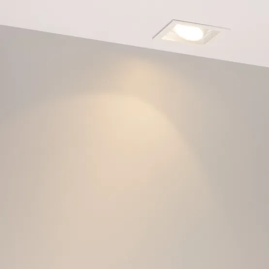 Фото #6 товара Светильник MS-VORTEX-BUILT-S90x90-12W Warm3000 (WH-WH, 20 deg, 230V) (Arlight, IP20 Металл, 5 лет)