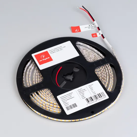 Фото #3 товара Светодиодная лента герметичная ULW-SE-A160-5mm 24V Warm2700 (15 W/m, IP65, 5m) (Arlight, CRI>90)