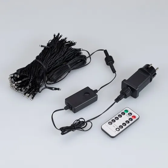 Фото #2 товара Светодиодная гирлянда Нить Смарт ARD-MOOD-CLASSIC-20000-BLACK-200LED Warm (230V, 4.7W, Tuya Wi-Fi) (Ardecoled, IP65)