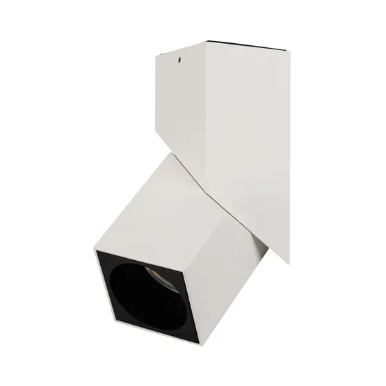 Фото #1 товара Светильник SP-TWIST-SURFACE-S60x60-12W Warm3000 (WH-BK, 30 deg) (Arlight, IP40 Металл, 3 года)