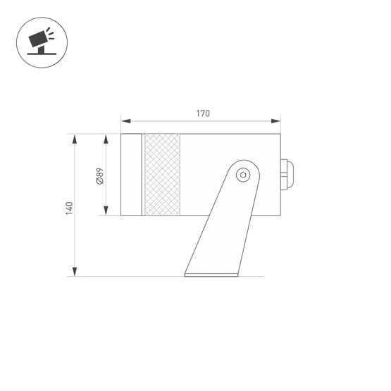 Фото #2 товара Прожектор ALT-SPARK-ZOOM-R89-25W Warm3000 (Графит, 15-36 deg, 230V) (Arlight, IP67 Металл, 5 лет)