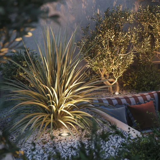 Фото #3 товара Светильник LTD-DAFNA-GROUND-R180-25W Warm3000 (SL, 10 deg, 230V) (Arlight, IP67 Металл, 5 лет)