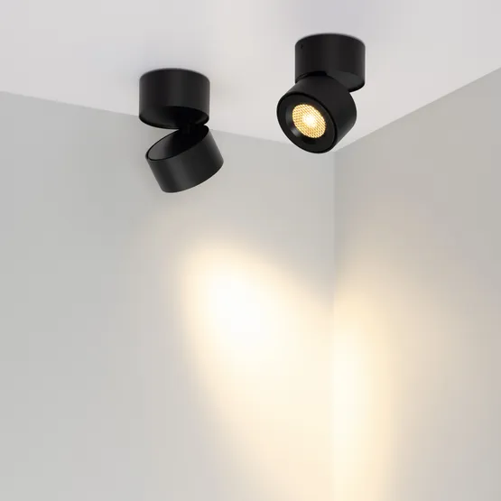 Фото #3 товара Светильник SP-POINT-SURFACE-R85-12W Warm3200-MIX (BK, 36 deg, 230V) (Arlight, IP20 Металл, 5 лет)