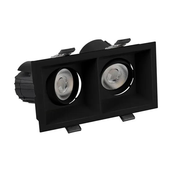 Фото #7 товара Светильник MS-FLOW-BUILT-S157x85-2x6W Warm3000 (BK, 15 deg, 230V) (Arlight, IP20 Металл, 5 лет)