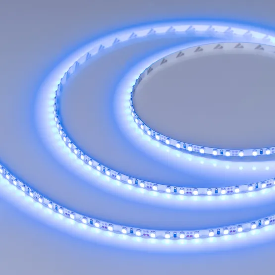 Фото #1 товара Светодиодная лента RT 2-5000 12V Blue 5mm 2x (3528, 600 LED, LUX) (Arlight, 9.6 Вт/м, IP20)
