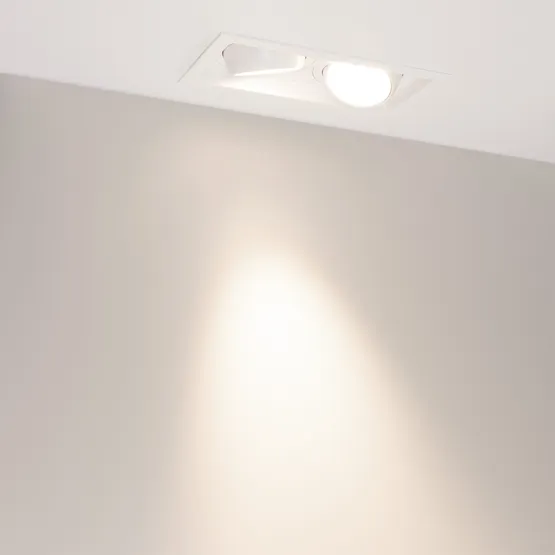 Фото #4 товара Светильник MS-VORTEX-BUILT-S250x140-2x30W Day4000 (WH-WH, 30 deg, 230V) (Arlight, IP20 Металл, 5 лет)