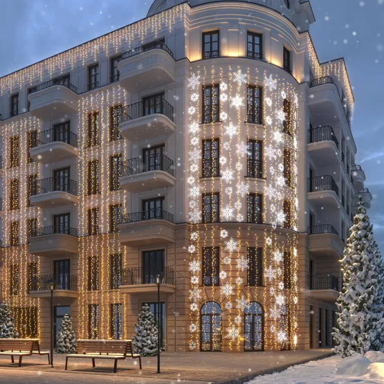 Фото #5 товара Фигура ARD-SNOWFLAKE-M7-450x375-108LED White (230V, 6.5W) (Ardecoled, IP65)