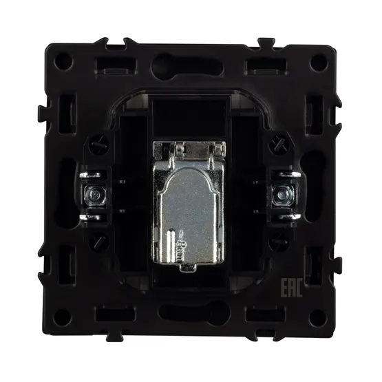 Фото #2 товара Механизм спутниковой розетки SCT-NOBE-MST1-SFPL-BK (SAT) (Arlight, Черный оникс)