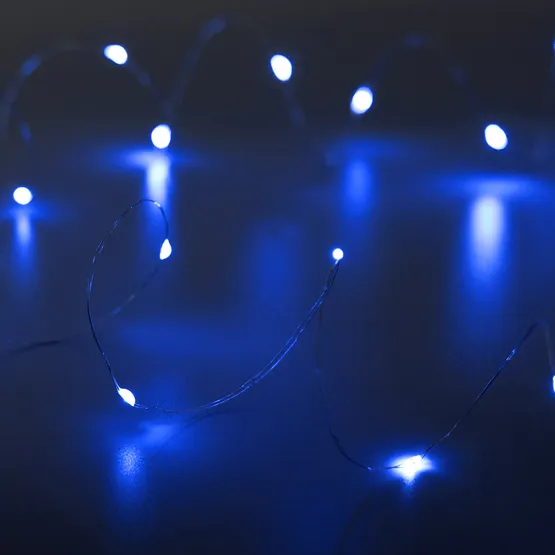 Фото #1 товара Светодиодная гирлянда ARD-DEW-HOME-2000-CLEAR-20LED-STD Blue (3V, Battery Pack) (Ardecoled, IP20)