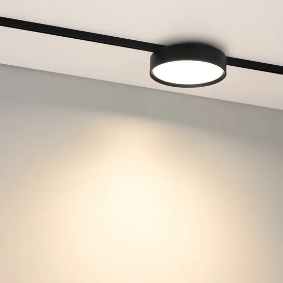 Фото #2 товара Светильник MAG-MICROCOSM-RONDO-R150-15W Warm3000 (BK, 90 deg, 24V) (Arlight, IP20 Металл, 5 лет)
