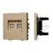 Минифото #1 товара Механизм сдвоенной компьютерной розетки SCT-NOBE-MPC2-SFPL-GD (RJ-45, CAT6) (Arlight, -)