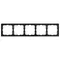 Минифото #2 товара Рамка пластиковая FRM-NOBE-SFPL-5-BK (Arlight, -)