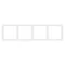 Минифото #3 товара Рамка пластиковая FRM-NOBE-SFPL-4-WH (Arlight, -)