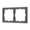 Минифото #1 товара Рамка пластиковая FRM-NOBE-SFPL-2-GR (Arlight, -)