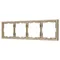 Минифото #1 товара Рамка пластиковая FRM-NOBE-SFPL-4-GD (Arlight, -)