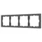 Минифото #1 товара Рамка пластиковая FRM-NOBE-SFPL-4-GR (Arlight, -)