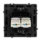 Минифото #3 товара Механизм сдвоенной компьютерной розетки SCT-NOBE-MPC2-SFPL-GR (RJ-45, CAT6) (Arlight, -)