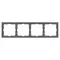Минифото #3 товара Рамка пластиковая FRM-NOBE-SFPL-4-GR (Arlight, -)
