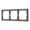 Минифото #1 товара Рамка пластиковая FRM-NOBE-SFPL-3-GR (Arlight, -)