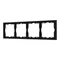 Минифото #1 товара Рамка пластиковая FRM-NOBE-SFPL-4-BK (Arlight, -)