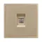Минифото #3 товара ARL NOBE Розетка компьютерная софт-тач золотой песок SCT-MPC1-SFPL-GD (RJ-45, CAT6) (Arlight, -)